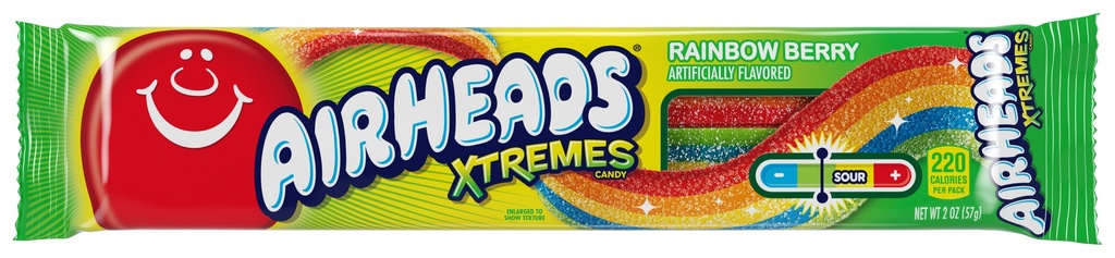 AirHeads Xtreme Sour Belts Rainbow Berry