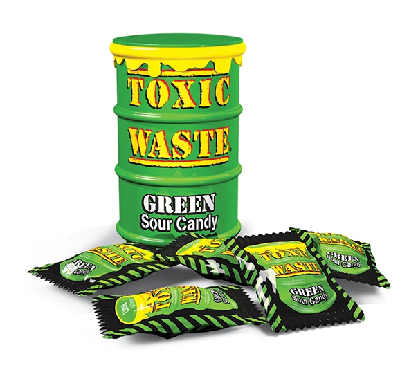 Toxic Waste Green Sour Candy Drum 42 g