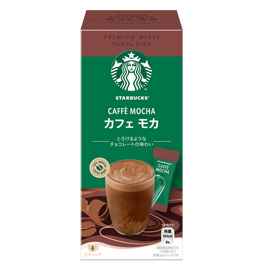 Starbucks Premium Mix Caffe Mocha 4 sticks 88g