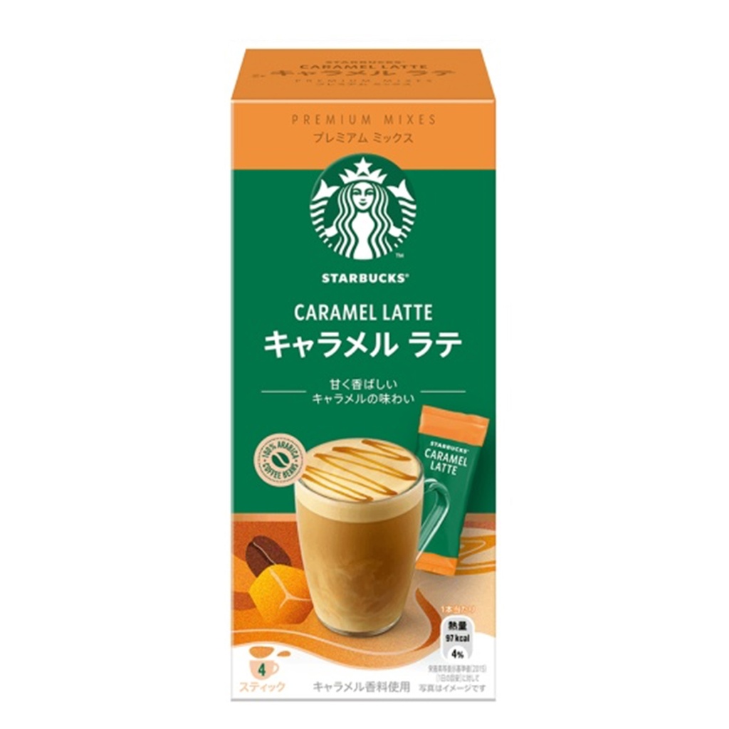 Starbucks Premium Mix Caramel Latte 4 Sticks 92 g