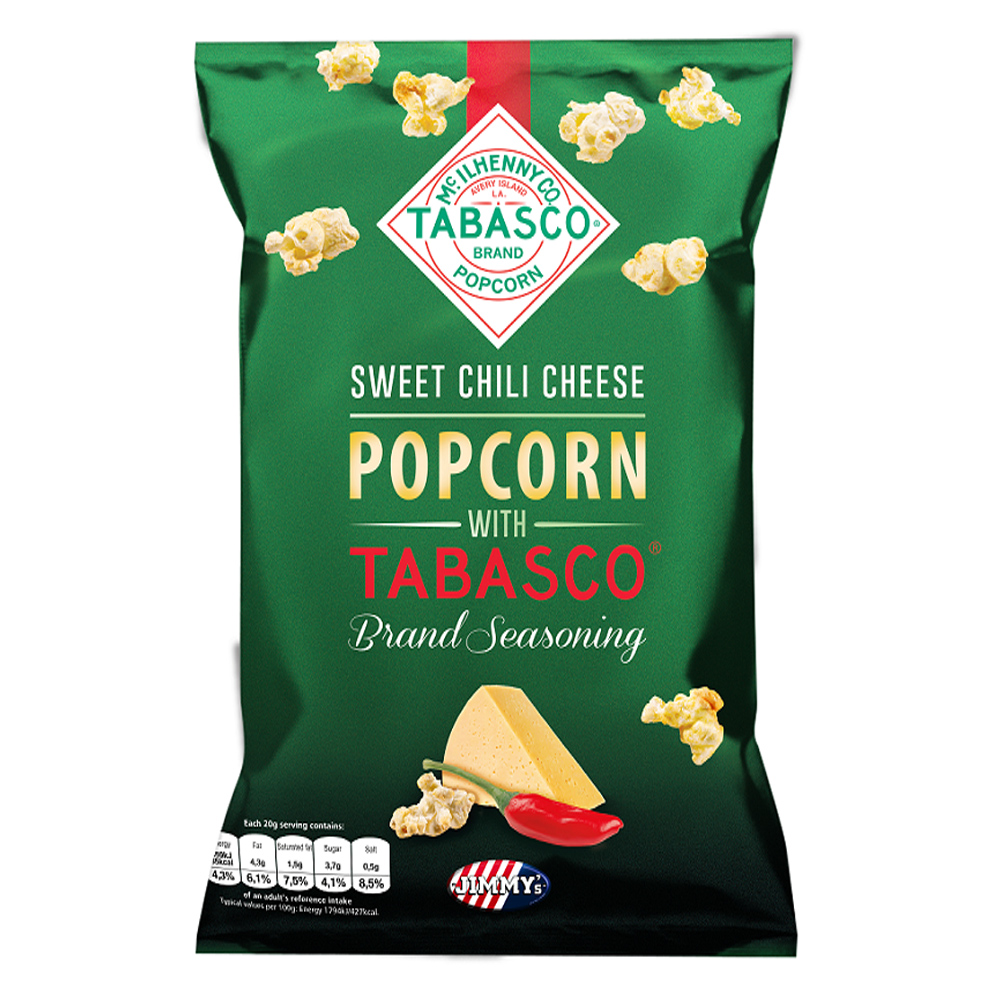 Jimmy's Tabasco Popcorn Sweet Chili Cheese 90 g