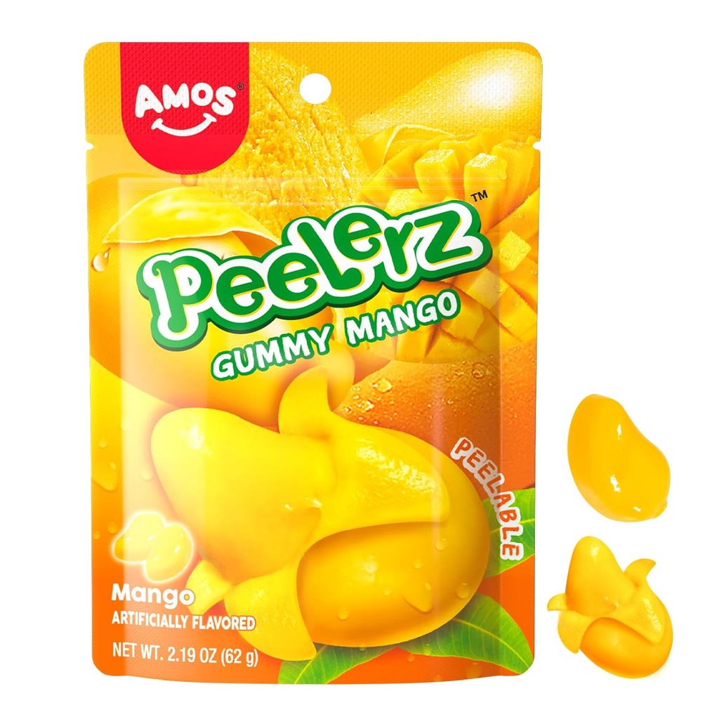 [SS001495 24579] Amos Peelerz Gummy Mango 65 g