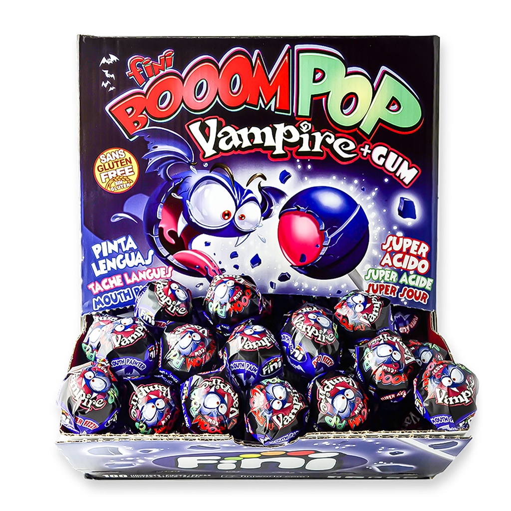 Fini Vampire Bubblegum Lollipop 16 g