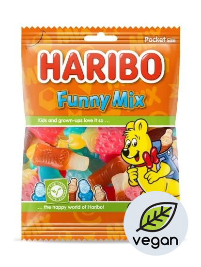 [SS001843] Haribo Funny Mix Vegan 75 g