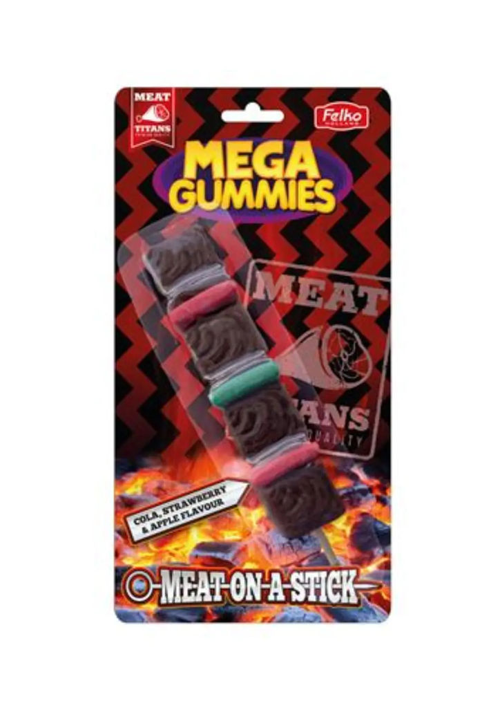 Mega Gummies Meat-on-a-Stick 120 g