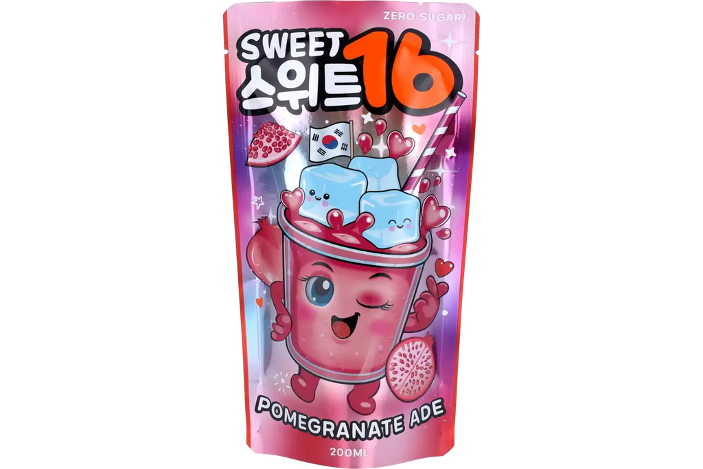 [SS001810 4136] Sweet 16 Pomegranate Zero Sugar 200 ml