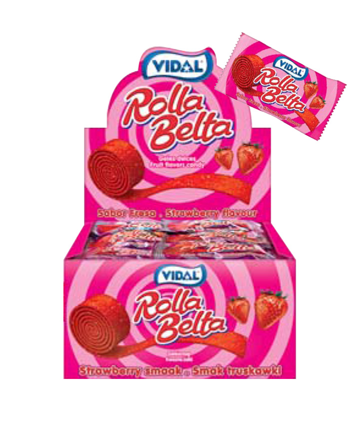 [SS001461 4709] Vidal Box Rolla Belta Strawberry 20gr
