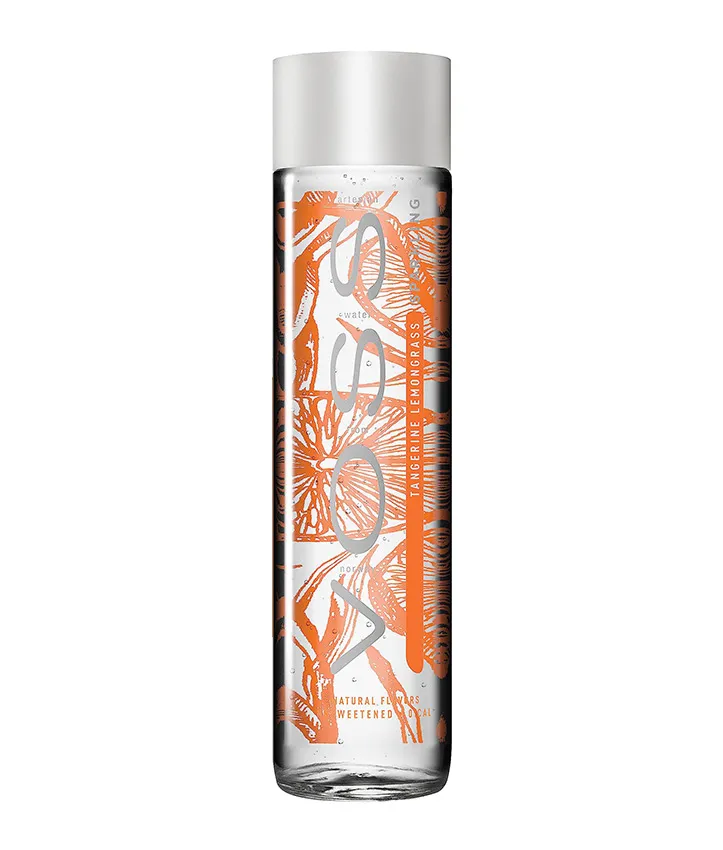 [SS001552 108504] Voss Eau Aromatisée Mandarine & Citron – Bouteille en Verre 375 ml