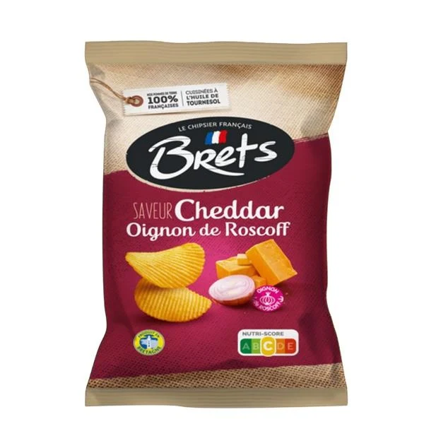 [SS002134] Bret's ondulées saveur Cheddar Oignons de Roscoff 125 g