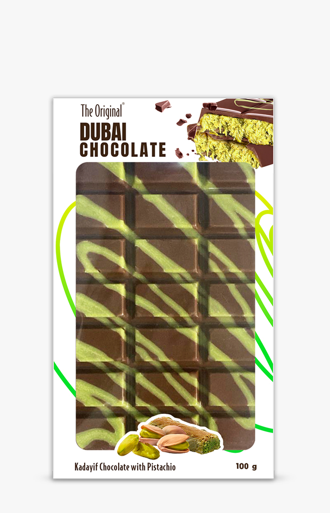 The Original Dubai Chocolate Kadayif and Pistachio 100 g