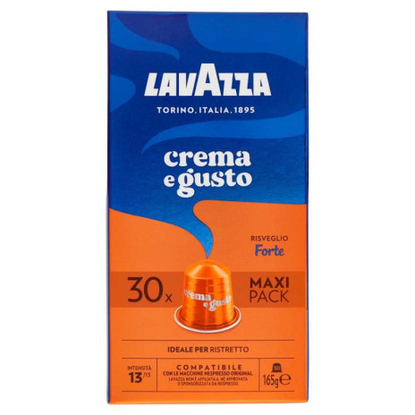 Lavazza Crema e Gusto Capsule Compatibili con Macchine Nespresso Gusto Forte 30 Capsules