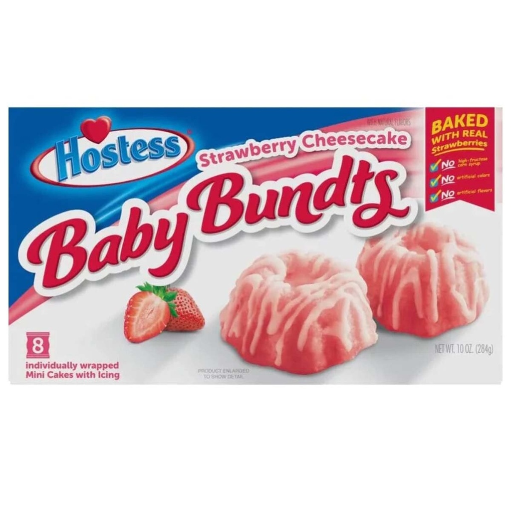 Hostess Baby Bundts Strawberry 284g