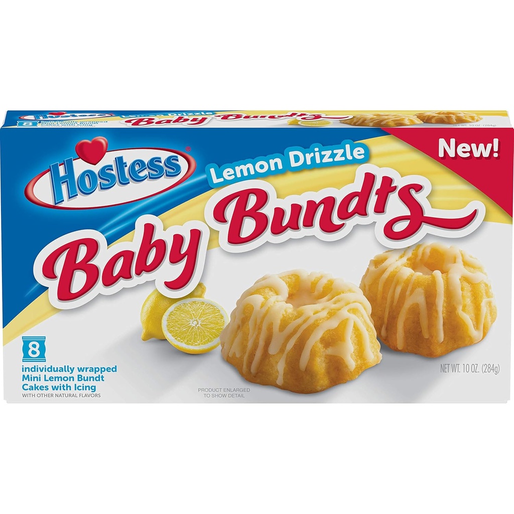 Hostess Baby Bundts Lemon Drizzle 284 g