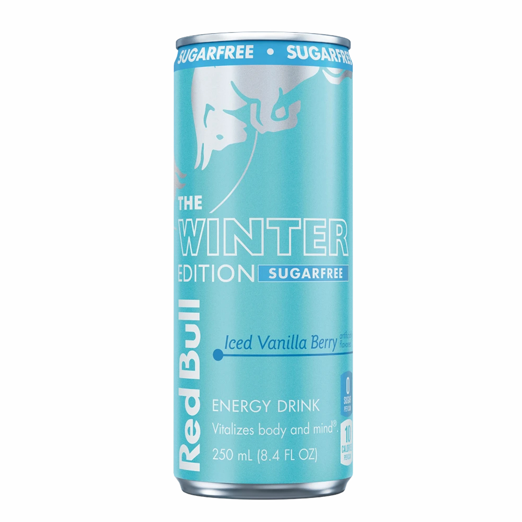 Red Bull Energy Drink Winter Edition Sugar Free Iced Vanilla Berry 250 ml