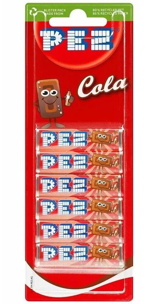 Pez 6-pak Cola 51 g