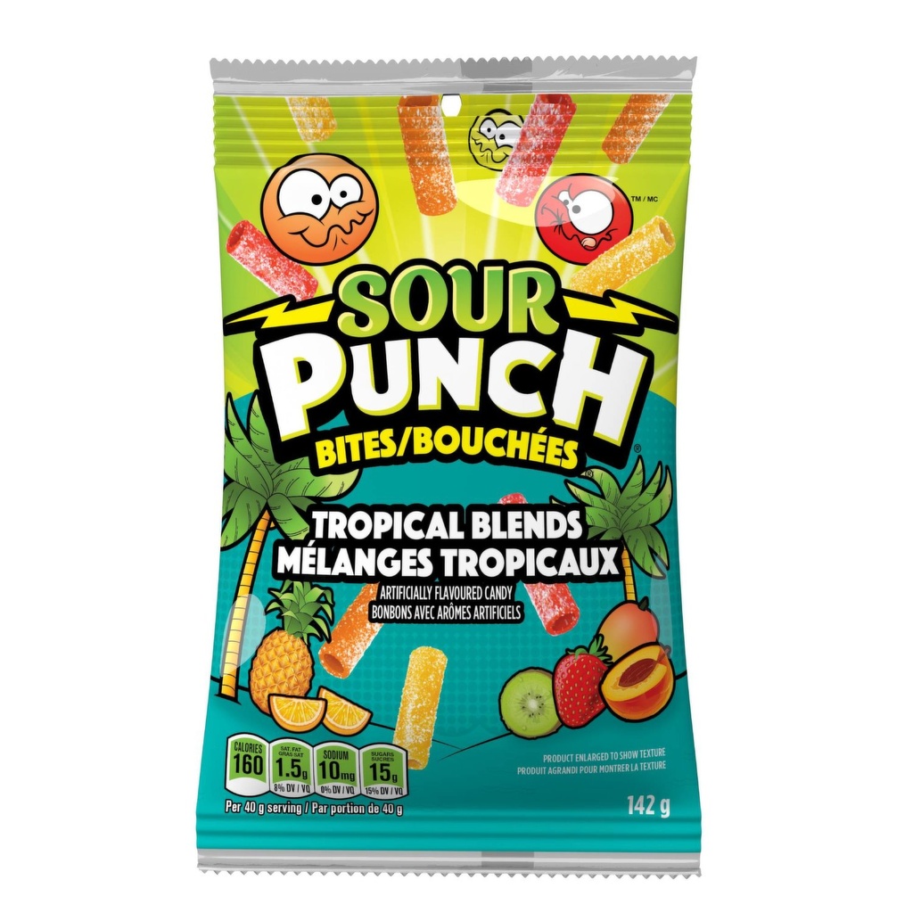 Sour Punch Bites Tropical Blends 105 g