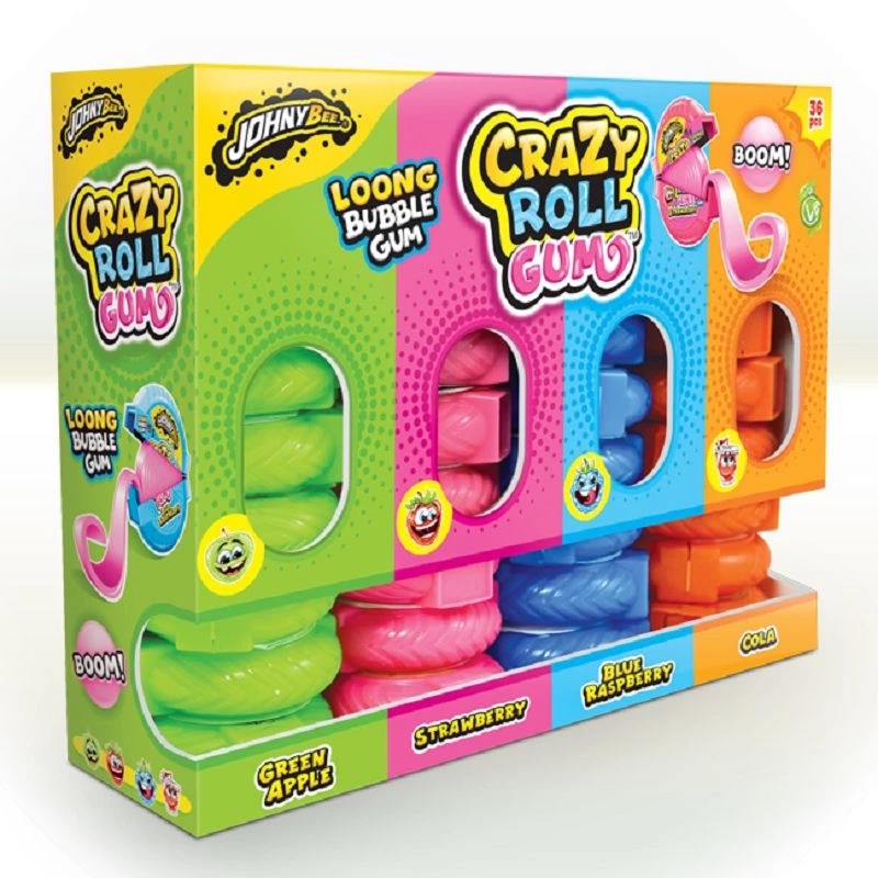 Johny Bee Stand Crazy Gum Roll 15 g