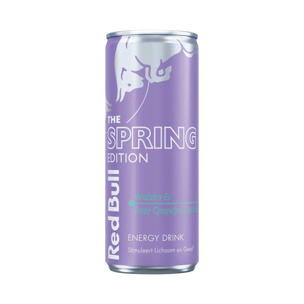Red Bull Spring Edition Walstro & Roze Grapefruit Smaak 250 ml