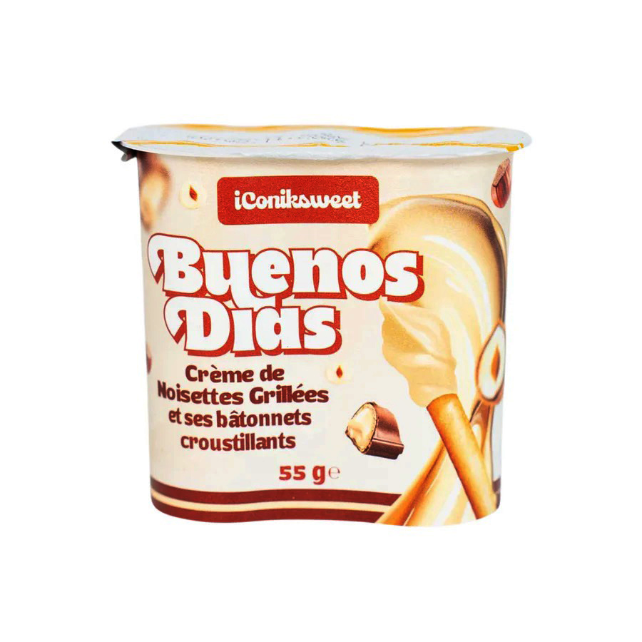 Buenos Dias Hazelnut Cream with Crispy Sticks 55 g