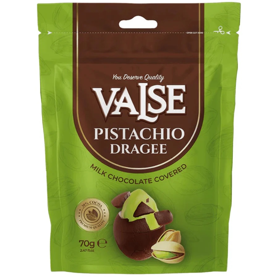 Valse Dragee Pistachio & Milk Chocolate 70 g