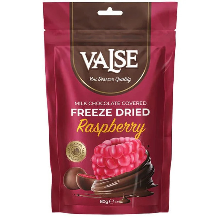 Valse Freeze Dried Raspberry & Milk Chocolate 80 g