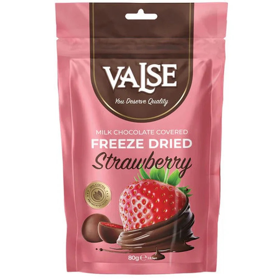 Valse Freeze Dried Strawberry & Milk Chocolate 80 g