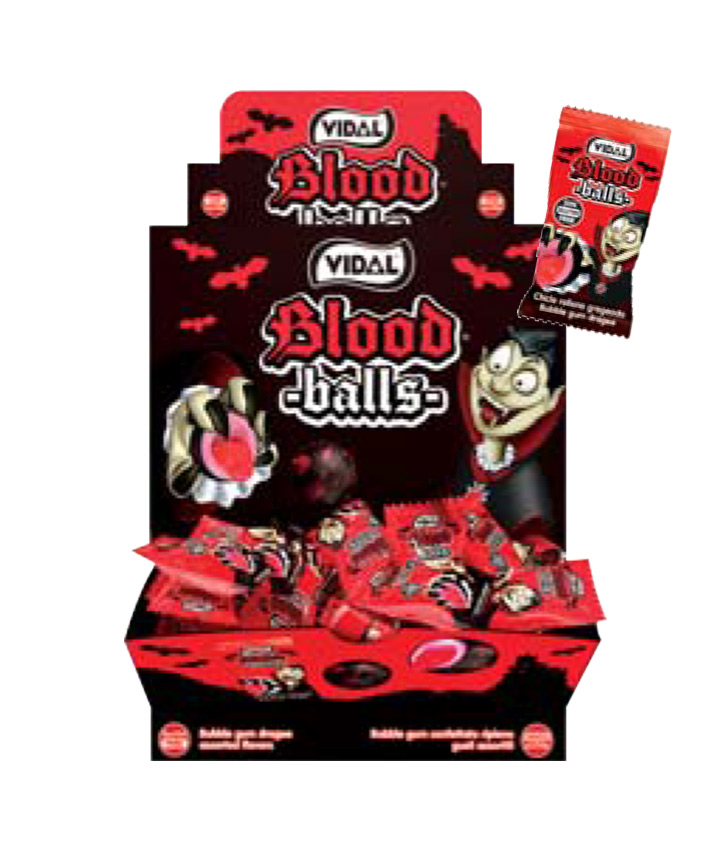 Vidal Box Blood Balls Bubble Gum