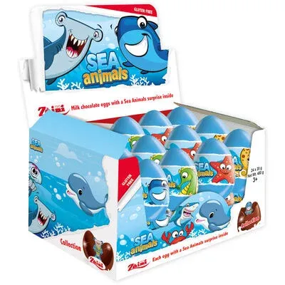 [SS002273 6172] Zaini Sea Animals Chocolate Eggs 20 gr