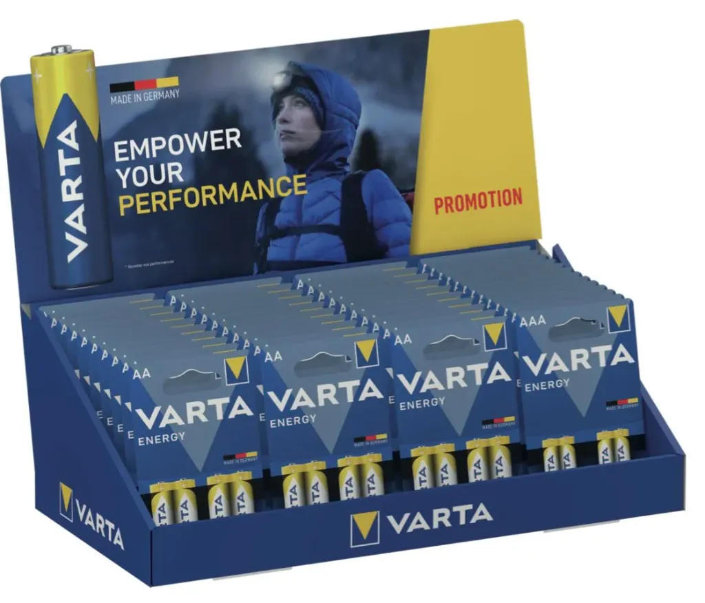 [SS002372] Display Varta Energy Battery 30 AA + 13 AAA