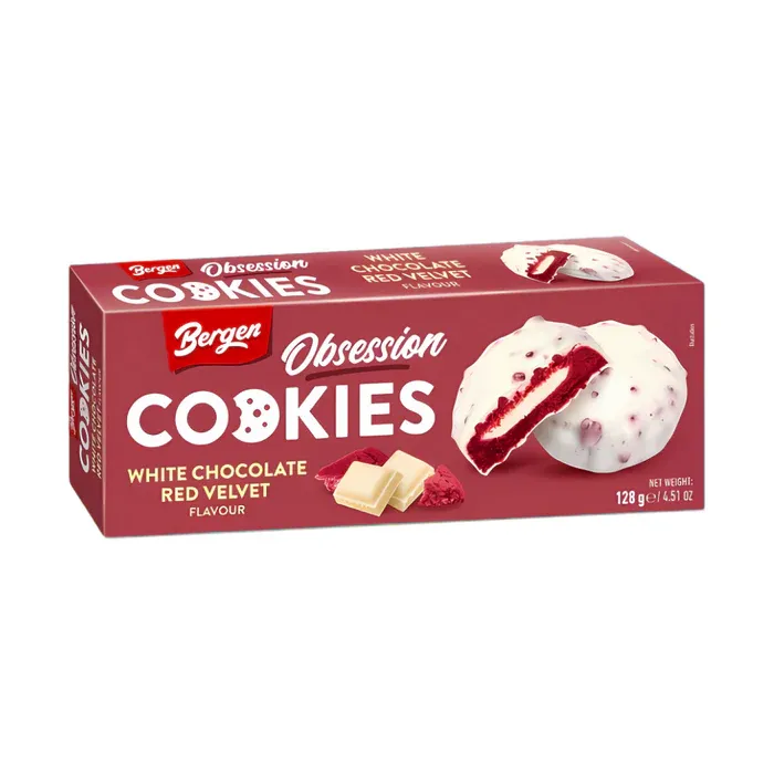 Bergen Obsession Cookies Red Velvet 128 g