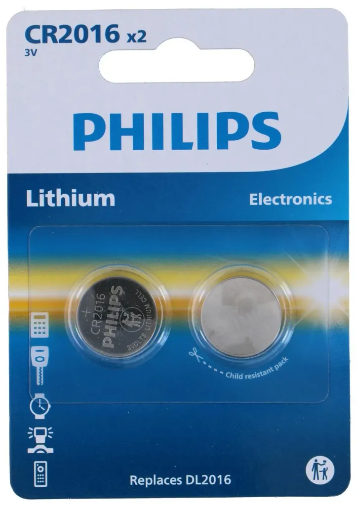 [SS002516] Philips Pile bouton CR2016 3V