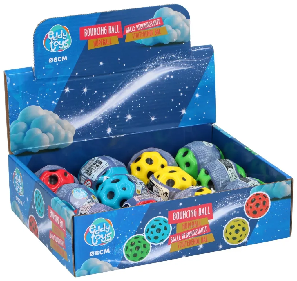 Eddy Toys Balle Rebondissante Haute 6cm