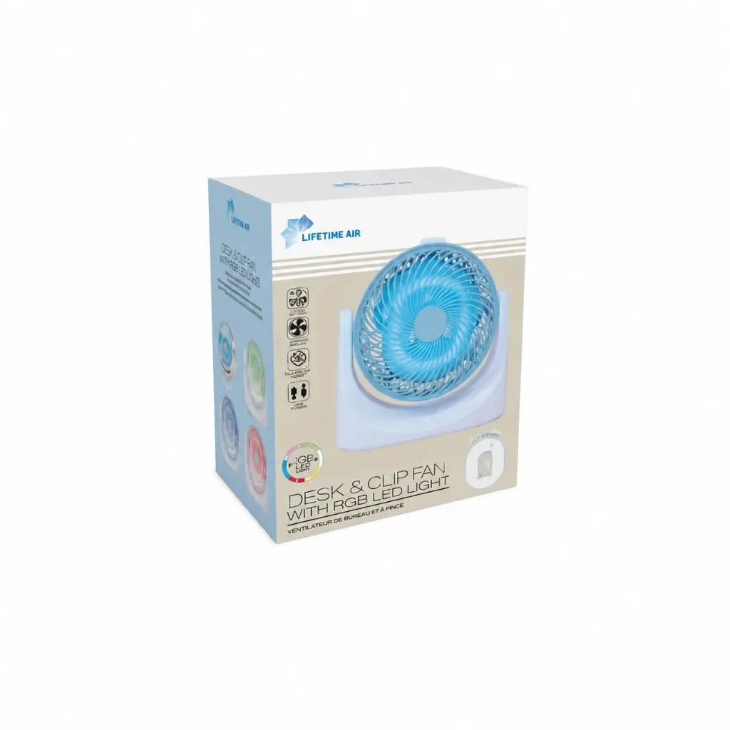 Ventilateur USB LED Lifetime 3 Vitesses