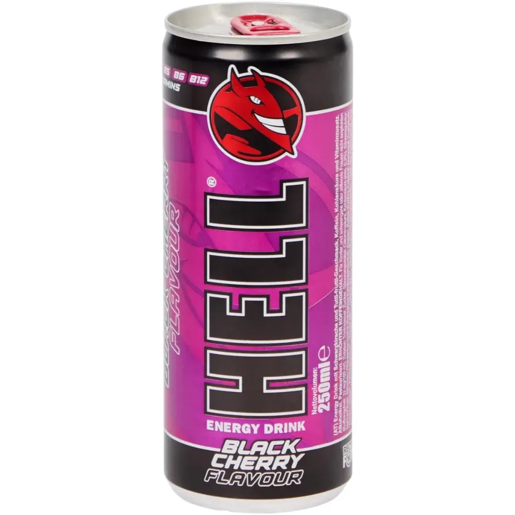 HELL BLACK CHERRY ENERGY DRINK 250 ml x 24