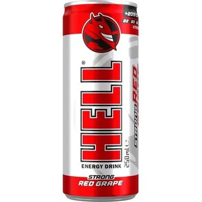 HELL RED GRAPE ENERGY DRINK 250 ml x 24