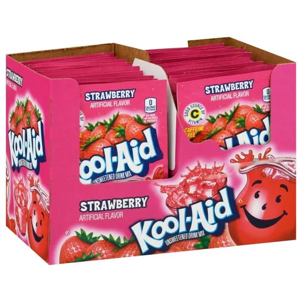 Kool-Aid Strawberry sans sucre – 4 g