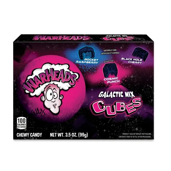 Warheads Galactic Mix Cubes 99gr
