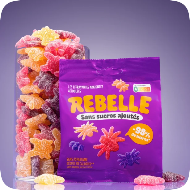 Rebelle Araignées Acidulés 50 g