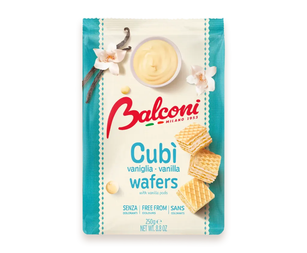 [SS002760 580399] Balconi Cubi Wafers Vanilla 250g