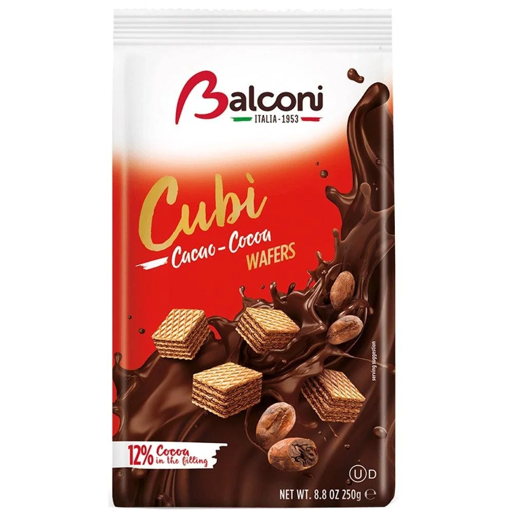 [SS002764] Balconi Cubi Wafer Cacao 250g