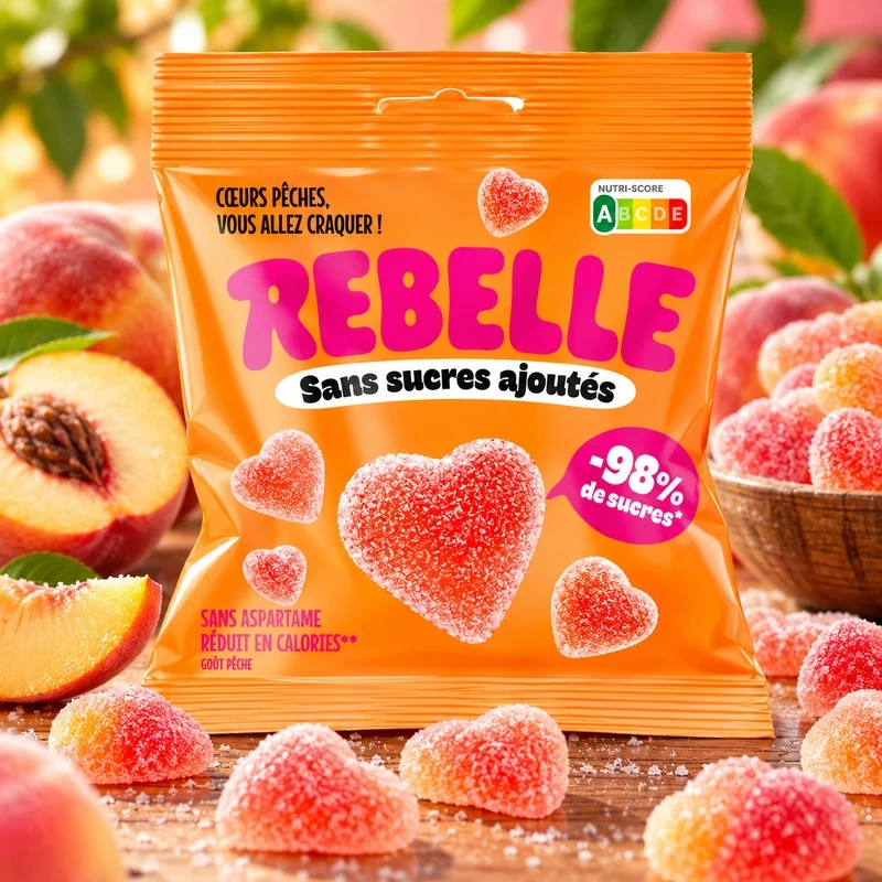 Rebelle Coeur Pêche 50 gr