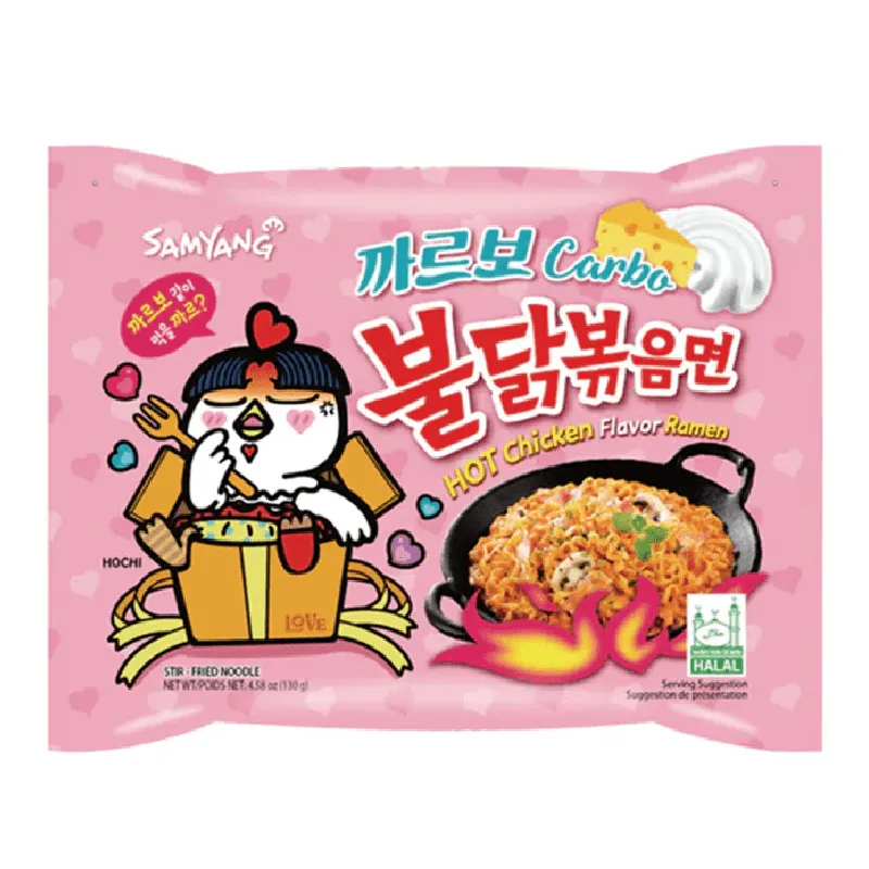 Samyang Buldak Hot Chicken Carbonara Rose 130 gr