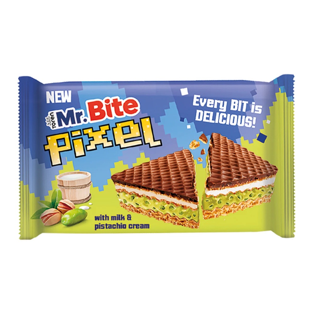 Mr. Bite Pixel With Milk & Pistachio Cream 28 g