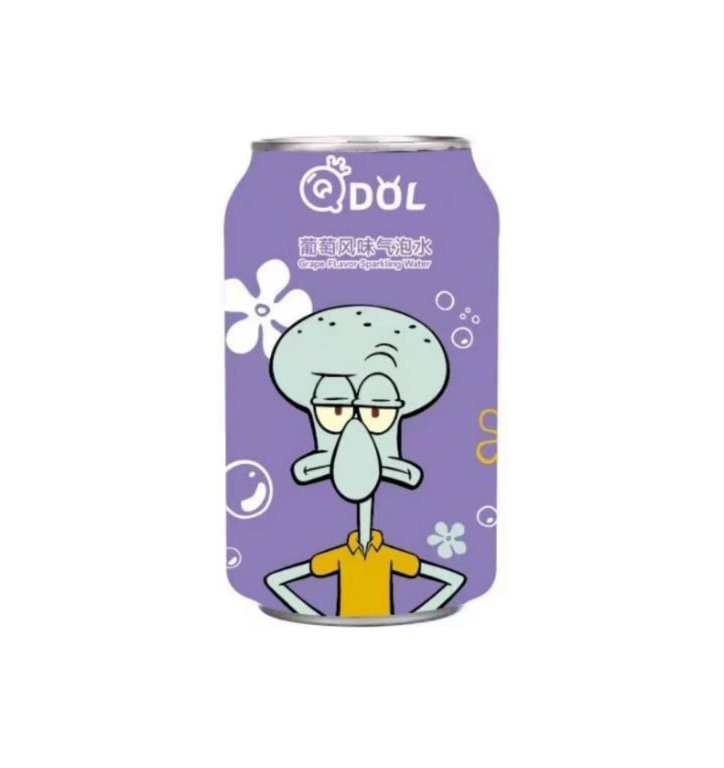QDOL Spongebob Squarepants Grape Flavor Soda 330 ml
