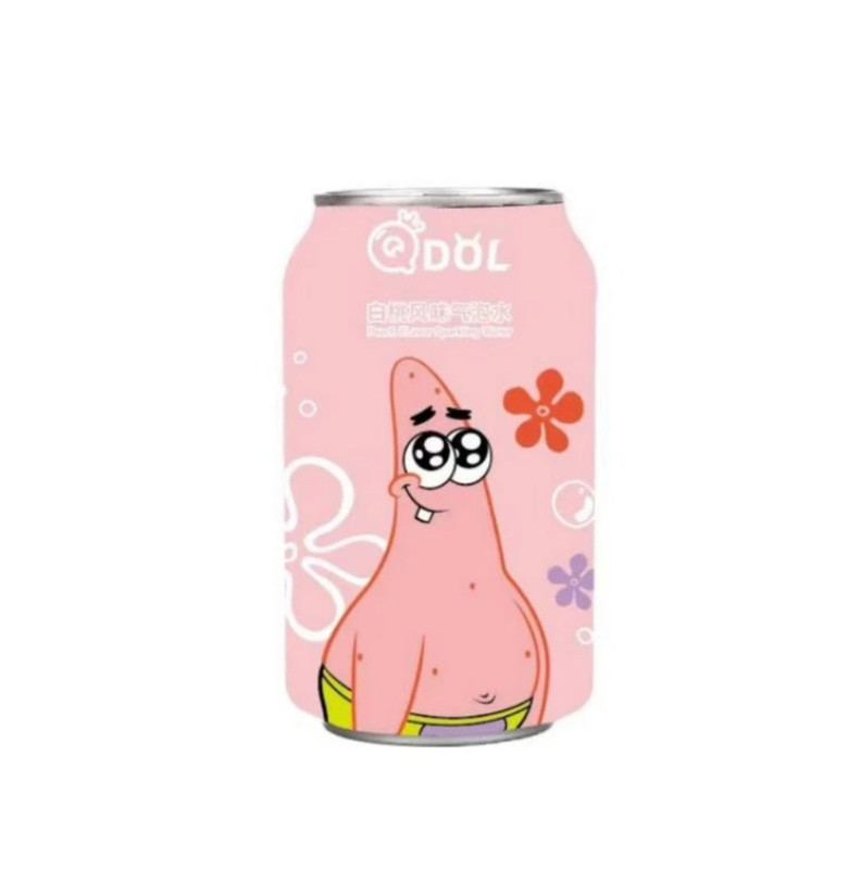 QDOL  Spongebob  Squarepants  Peach Flavor  Soda 330 ml
