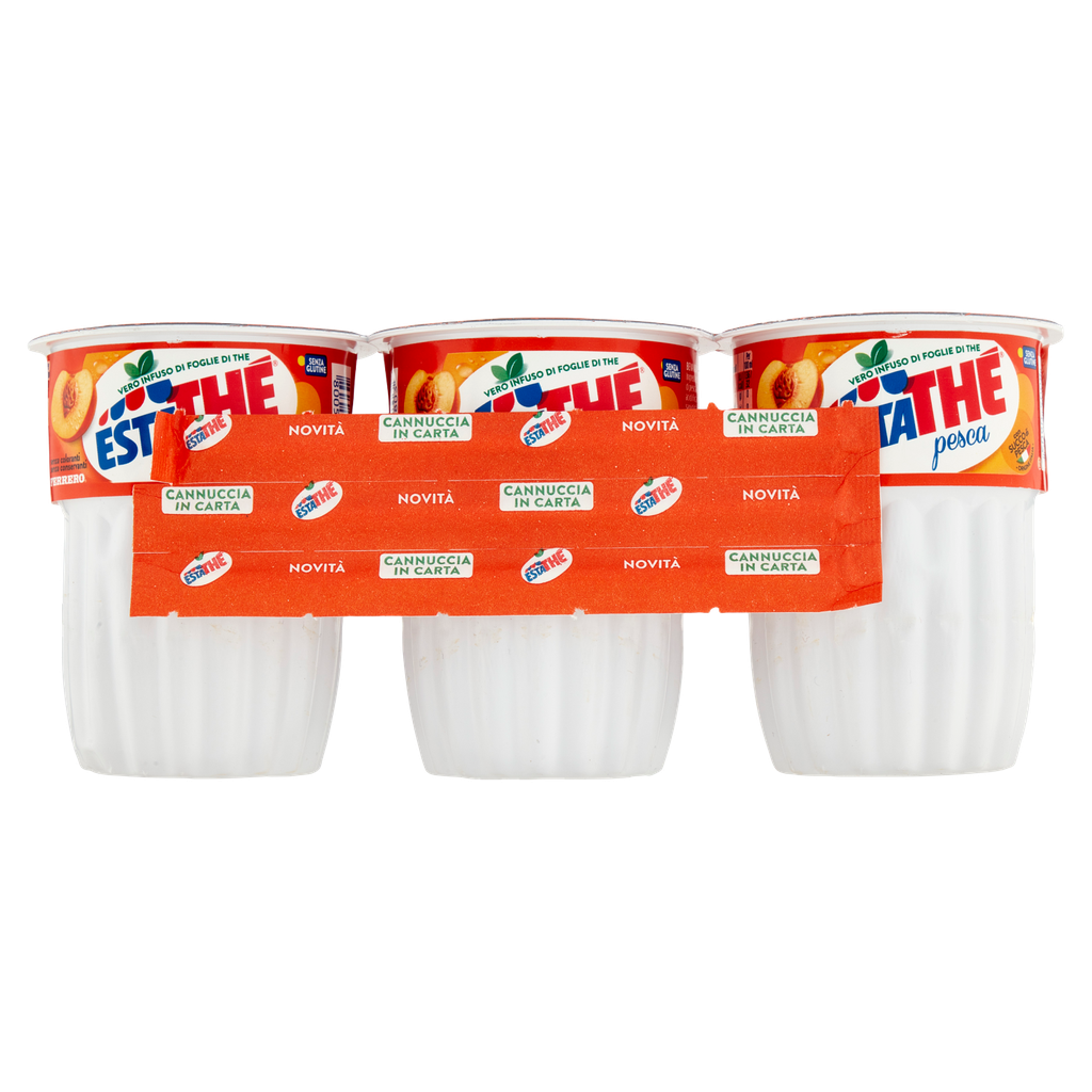 Estathe The Pesca BIicchiere 200 ML X3