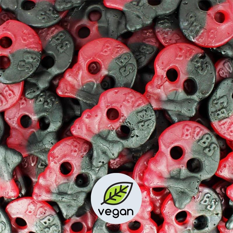 Bubs Raspberry Liquorice Skulls 4 kg