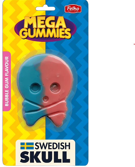 Mega Gummies Swedish Skull 120 gr