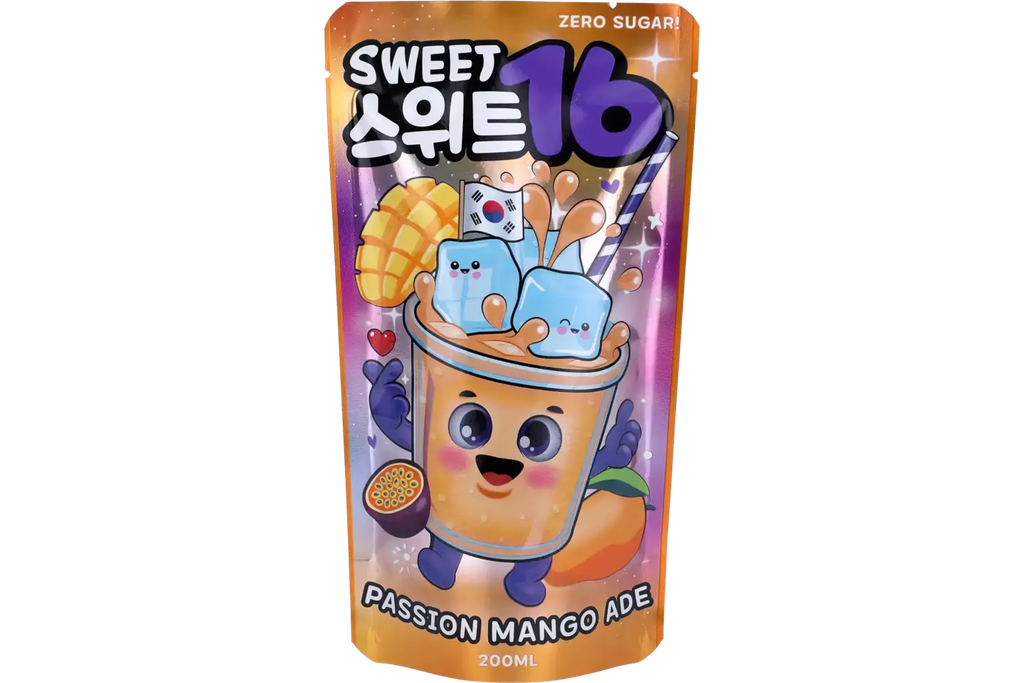 Sweet 16 Passion Mango Ade Zero Sugar 200 ml