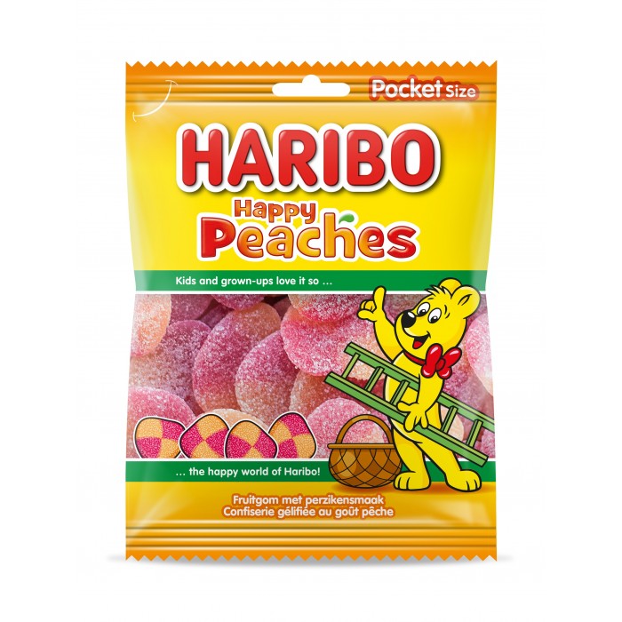 Haribo Happy Peaches - 28 x 75 gr